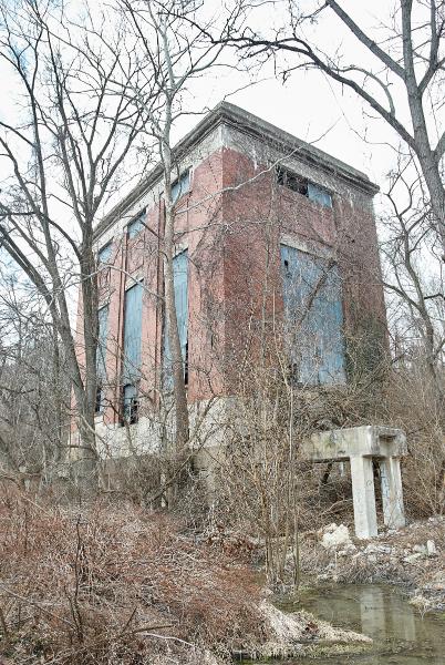 Mariemont's old steam heating plant along the former PRR/Little Miami