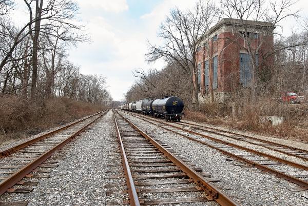 Norfolk Southern/Cincinnati Eastern Railroad yard on the old Pennsylvania/Little Miami Railroad