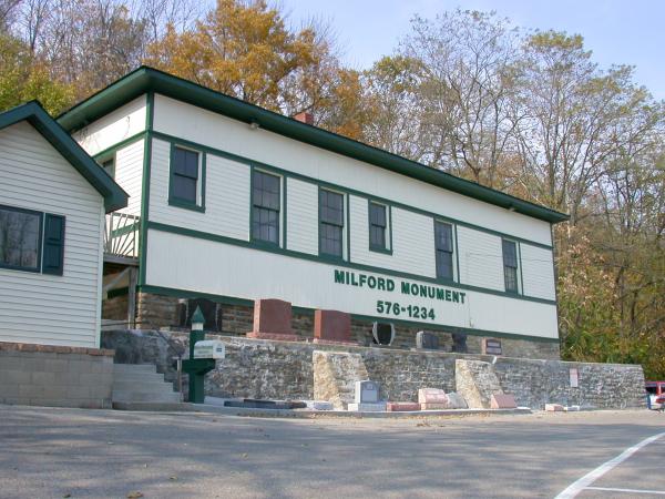 Milford station at the intersection of US-50 and OH-126