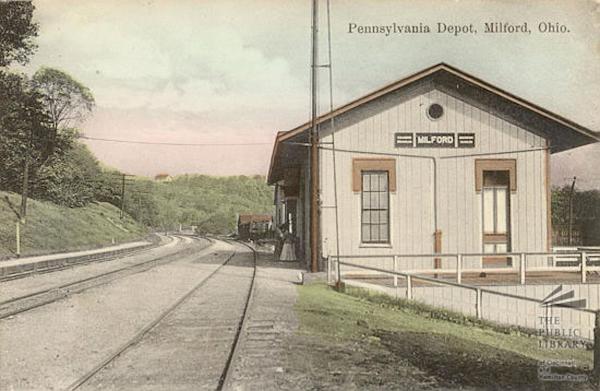 Historic photo of the old Milford Station
