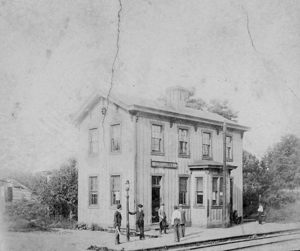 Historic photo of the Pennsylvania/Little Miami Railroad Miamiville station