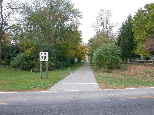 Typical view of the Little Miami Scenic Trail