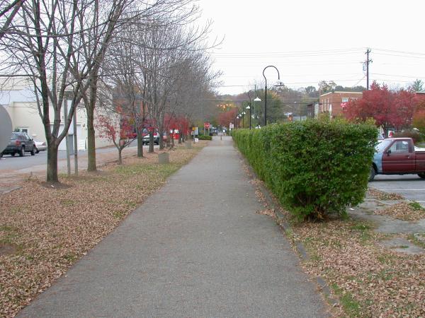 View of the Pennsylvania/Little Miami Railroad route approaching East Loveland Avenue