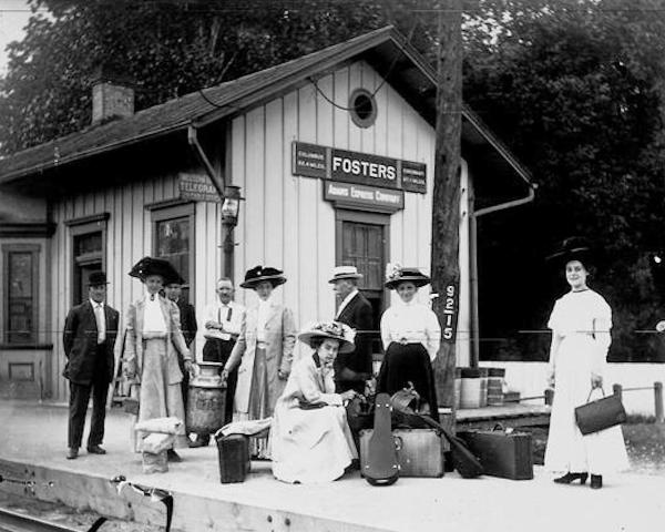 Historic photo of the Pennsylvania/Little Miami Railroad Fosters station
