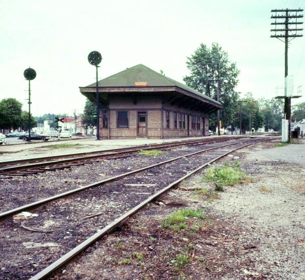 Old photo of the Pennsylvania/Little Miami Railroad Morrow station