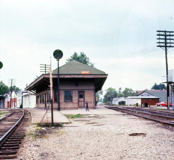 Old photo of the Pennsylvania/Little Miami Railroad Morrow station