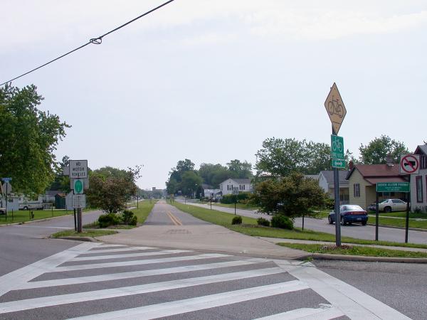 Pennsylvania/Little Miami Railroad mainline route approaching Xenia