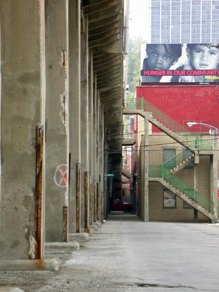 Underneath the 8th Street Viaduct in Lower Price Hill