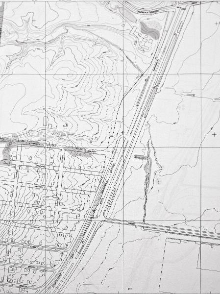 1948 USGS map showing the Wright-Lockland Highway