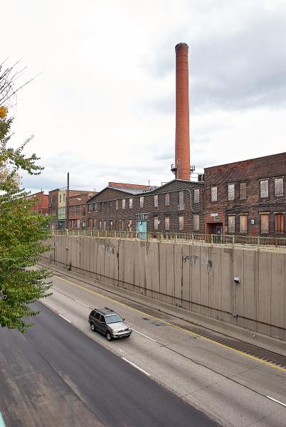A current view of the southbound lanes of the Lockland Split