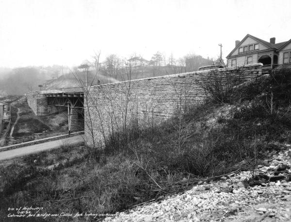 Another historic photo of the old Columbia Avenue bridge over Collins Avenue