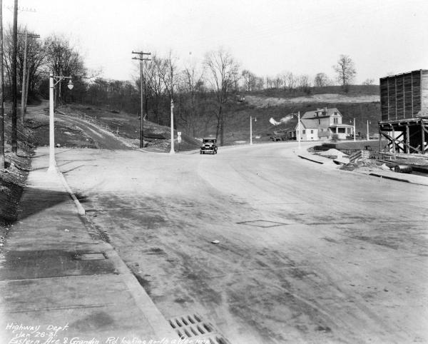 Historic photo of Eastern Avenue the ramp to Beechmont Avenue