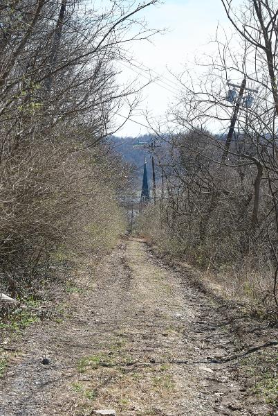 Another view of the abandoned stretch of Torrence Road