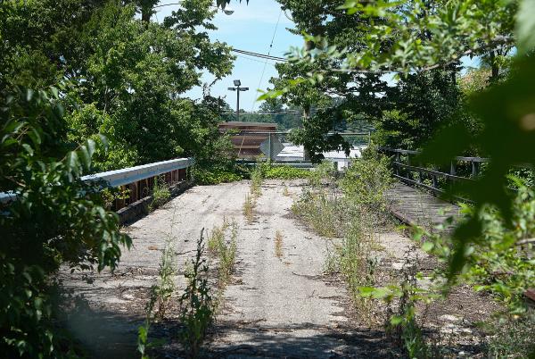 Another view of the Condemned Red Bank Road bridge over the B&O Marietta in Madisonville