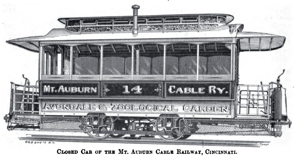 Mt. Auburn Cable Railway Car
