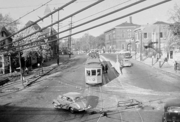 Historic photo of Delta Avenue at Eastern Avenue in Columbia-Tusculum