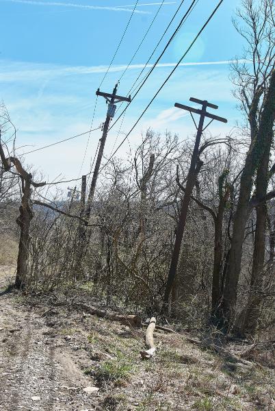 Another view of the abandoned stretch of Torrence Road