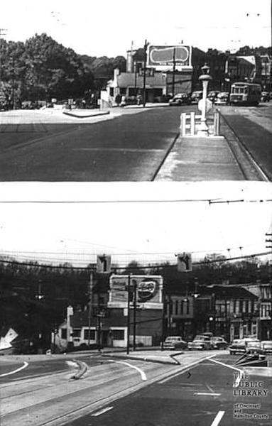 Historic photos of the intersection of Madison, Grandin, and Torrence in O'Bryonville