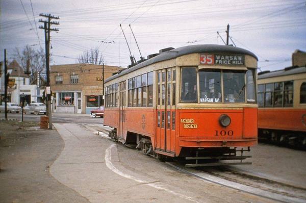 Historic photo of the Glenway and Ferguson loop in 1950 or 1951