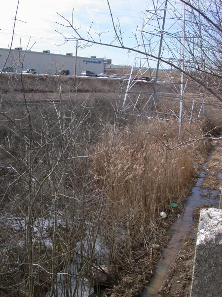 Approach to the west portal of the Forest/Zumbiel tunnel for the subway in Norwood