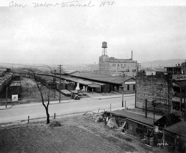 Historic photo of the area that would become Union Terminal in 1929